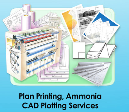 Plan printing, Amonnia & CAD Plotting Services